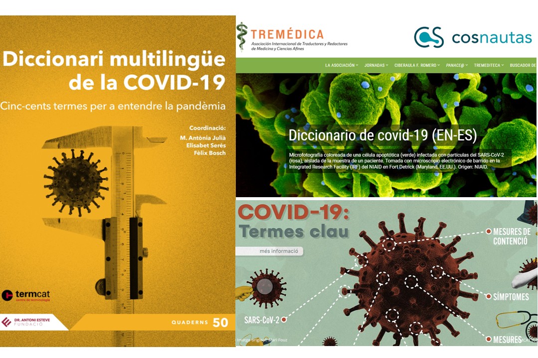 Algunos recursos terminolÃ³gicos gratuitos sobre la covid-19 y el SARS-CoV-2.